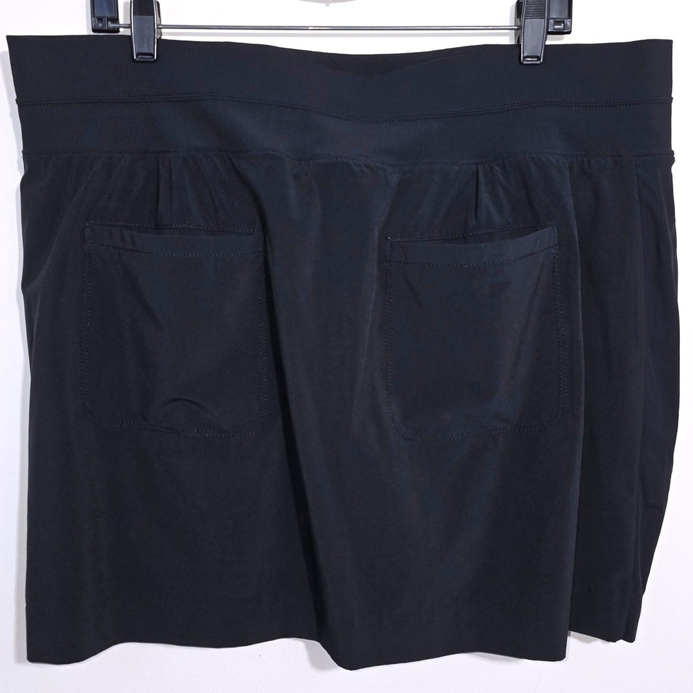 Athleta Women's Plus Size Brooklyn High Rise 17" Skort Black 18 Activewear EUC - Picture 7 of 11